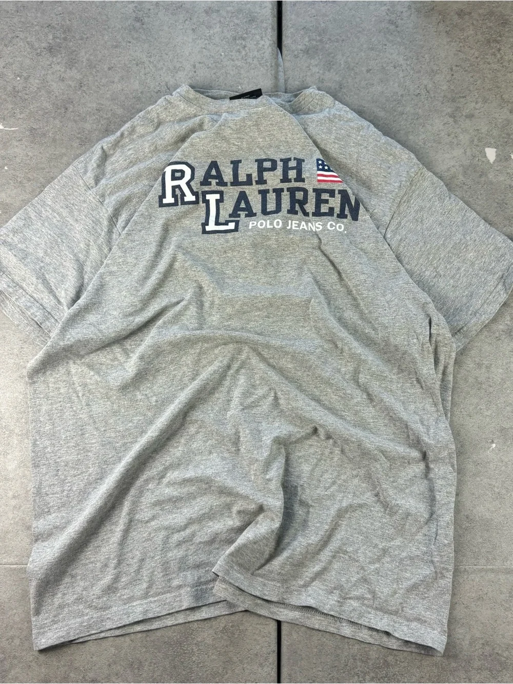 Y2k gray ralph lauren polo jeans co tshirt
